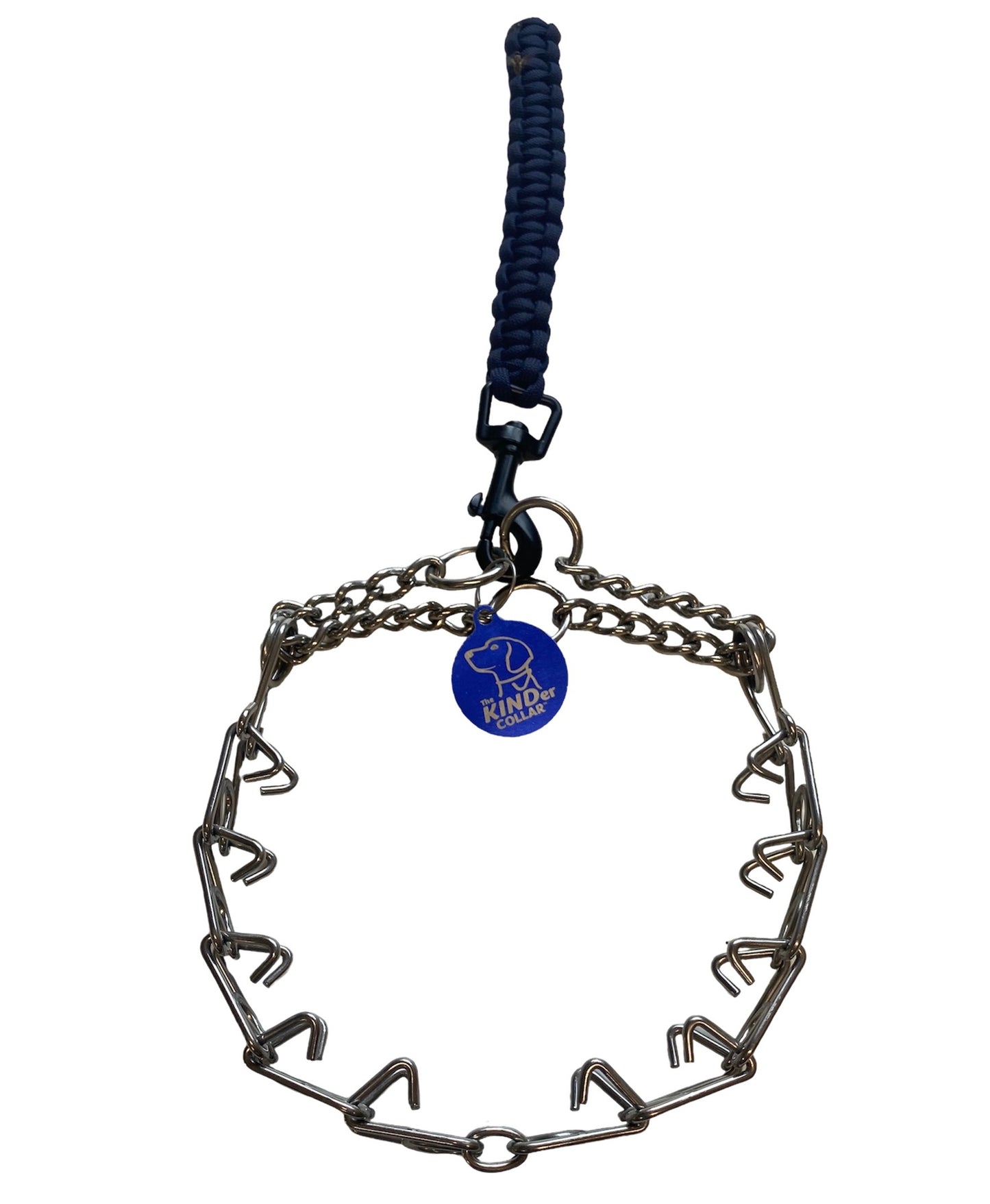 how the paracord tab leash connects to the KINDer Collar