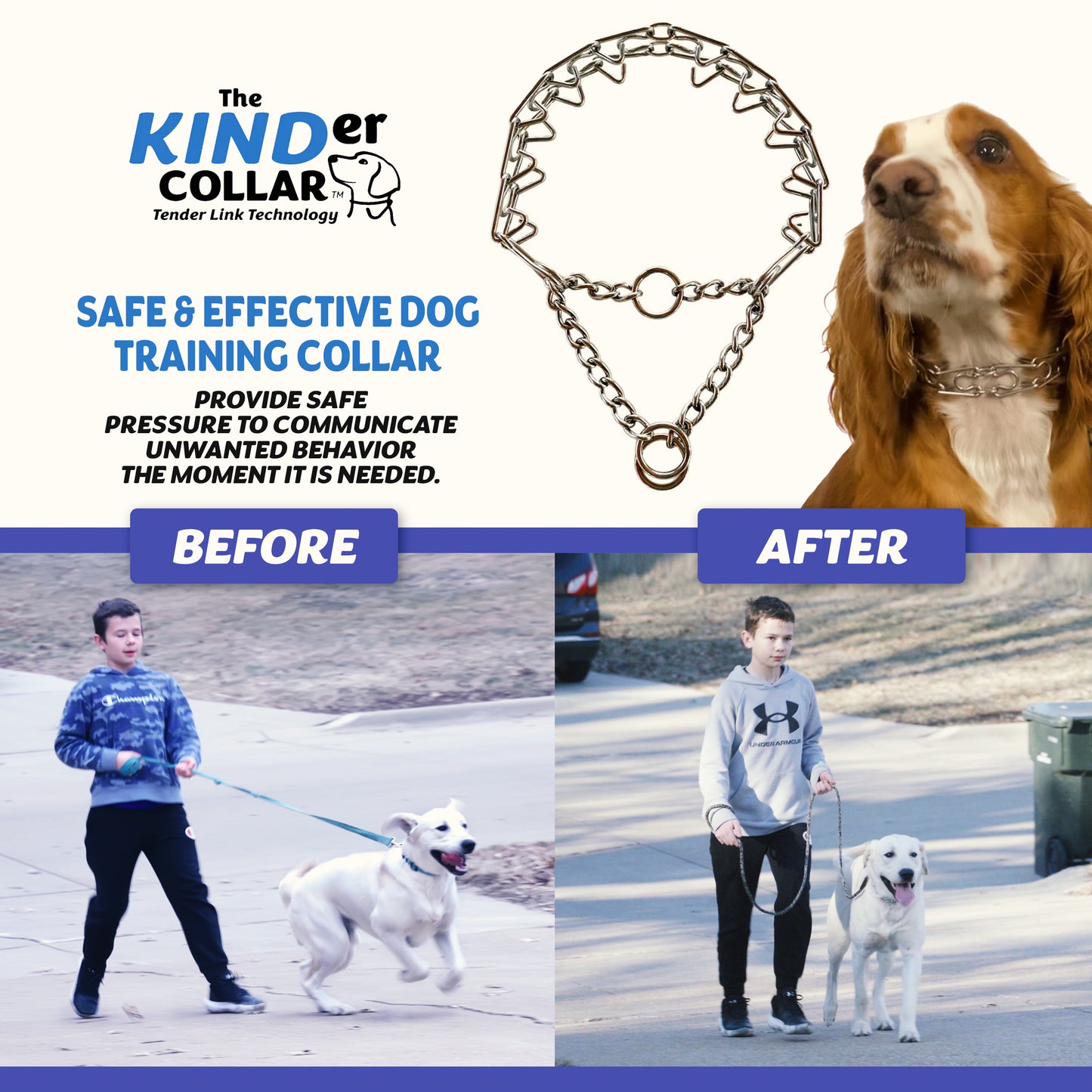 Large (3.0 mm) Training Collar Dog Training Collar for Medium to Large Dog Breeds