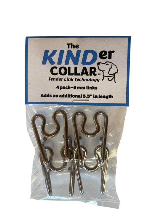 The 4-Pack of 2nd Generation Large (3mm) KINDer Collar Links