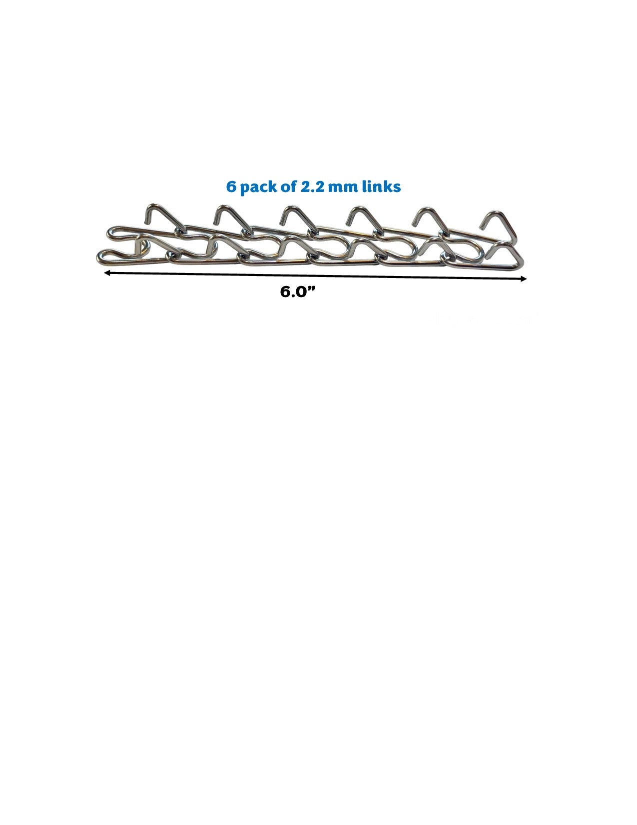 The 6-Pack of 2nd Generation Small (2.2mm) KINDer Collar Links