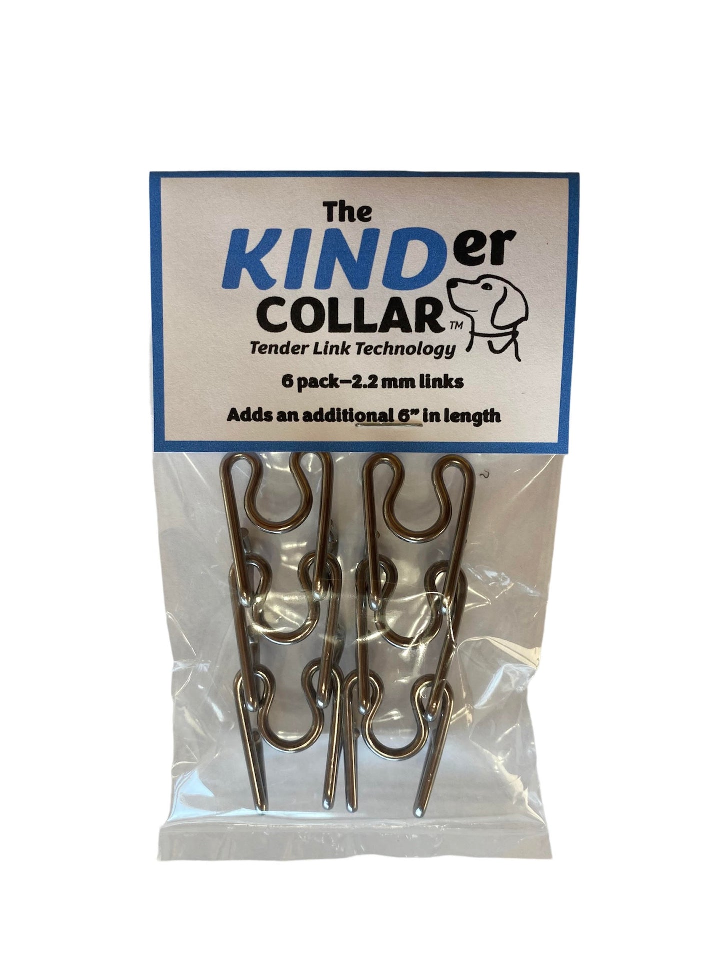 The 6-Pack of 2nd Generation Small (2.2mm) KINDer Collar Links